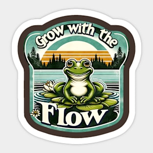 grow with the flow Sticker